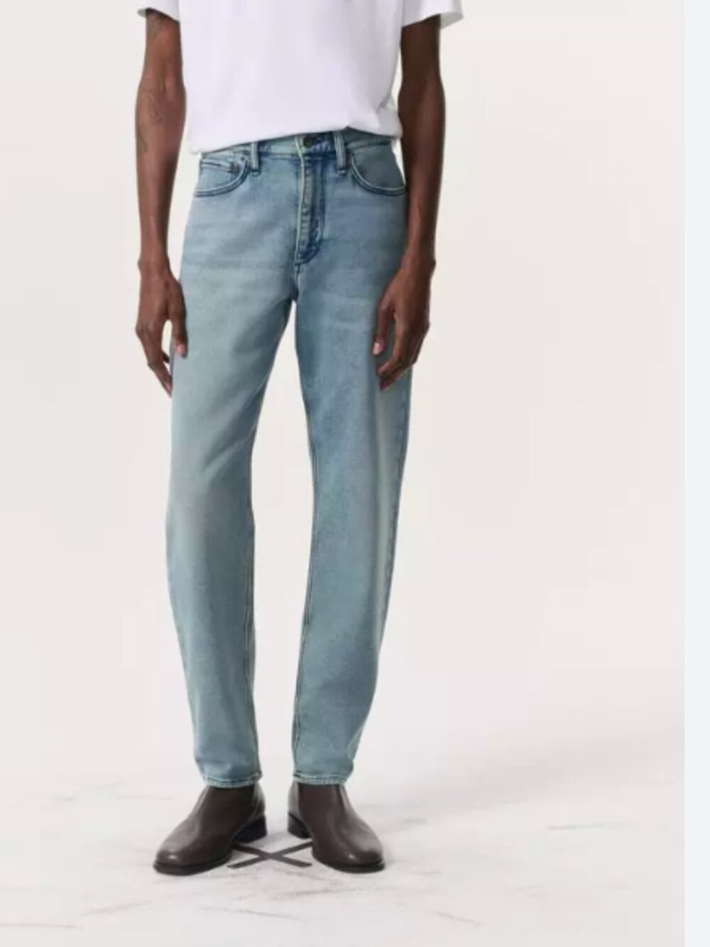 Rag & Bone Slim fit 2 Men's Light Blue irving Denim Jeans 33 x 32 stretch